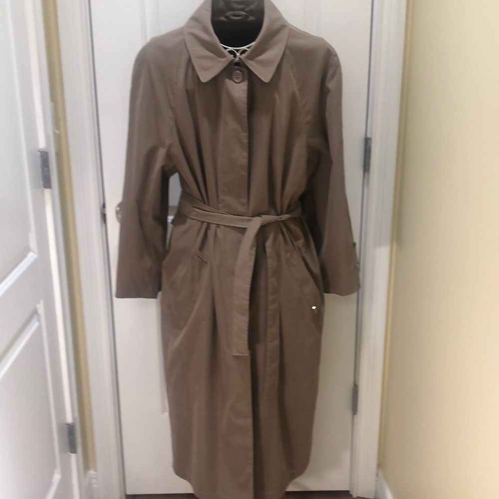 London Fog Classic Full Length Coat SIZE 14W Regular